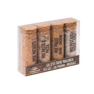 Caja pack 4 Probetas tapon corcho · terramar mallorca